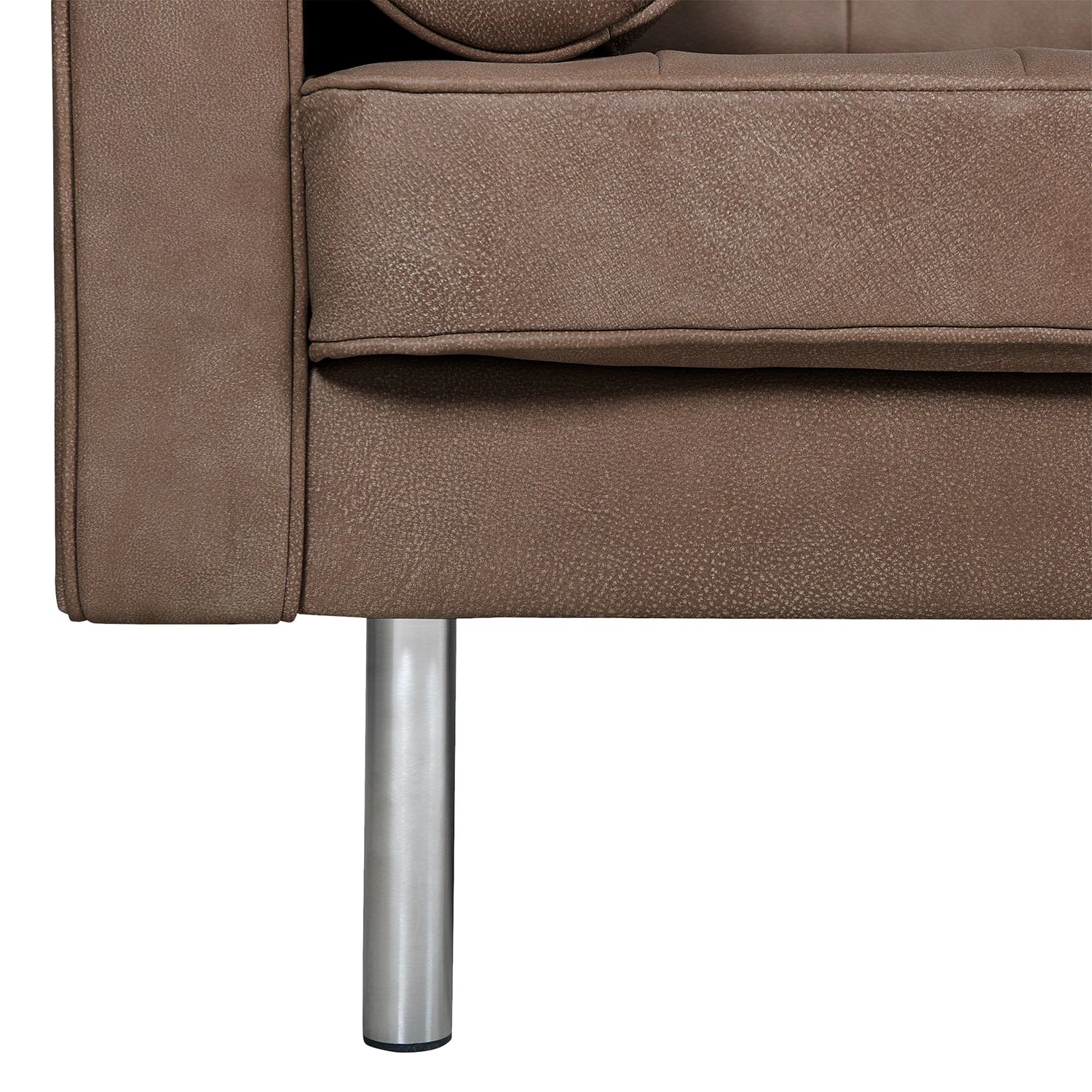 Fredriks Sofa Chelsea IV (3-Sitzer) - Echtleder - Echtleder Custo: Dunkelbraun - Zylinder 7 Fredriks Sofa Chelsea IV (3-Sitzer) - Echtleder - Echtleder Custo: Dunkelbraun - Zylinder – Bild 7