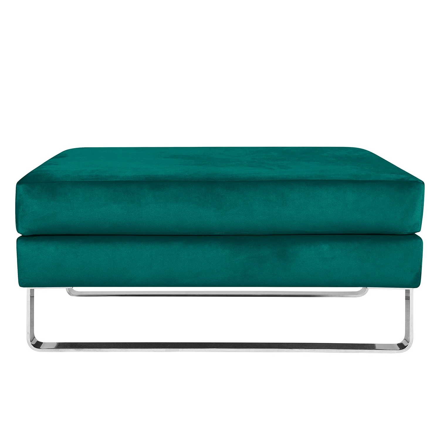 Fredriks Polsterhocker Portobello III - Samt - Stoff Tond: Petrol - Kufen 3 Fredriks Polsterhocker Portobello III - Samt - Stoff Tond: Petrol - Kufen – Bild 3