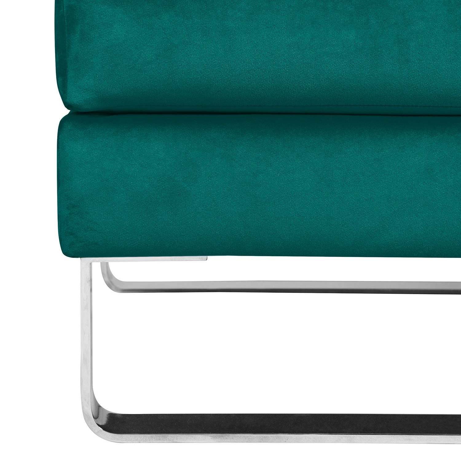 Fredriks Polsterhocker Portobello III - Samt - Stoff Tond: Petrol - Kufen 6 Fredriks Polsterhocker Portobello III - Samt - Stoff Tond: Petrol - Kufen – Bild 6