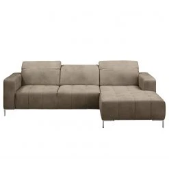 Fredriks Ecksofa Graide III - Antiklederlook - Taupe - Longchair davorstehend rechts - Elektrisch verstellbar: 1 Motor mit Kabel -Wohnzimmermöbel boutique en ligne 1000157360 200901 12282600083 DETAILS P000000001000157360