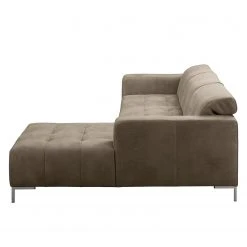 Fredriks Ecksofa Graide III - Antiklederlook - Taupe - Longchair davorstehend rechts - Elektrisch verstellbar: 1 Motor mit Kabel -Wohnzimmermöbel boutique en ligne 1000157360 200901 12282600087 DETAILS P000000001000157360