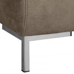 Fredriks Ecksofa Graide III - Antiklederlook - Taupe - Longchair davorstehend rechts - Elektrisch verstellbar: 1 Motor mit Kabel -Wohnzimmermöbel boutique en ligne 1000157360 200901 12282600095 DETAILS P000000001000157360