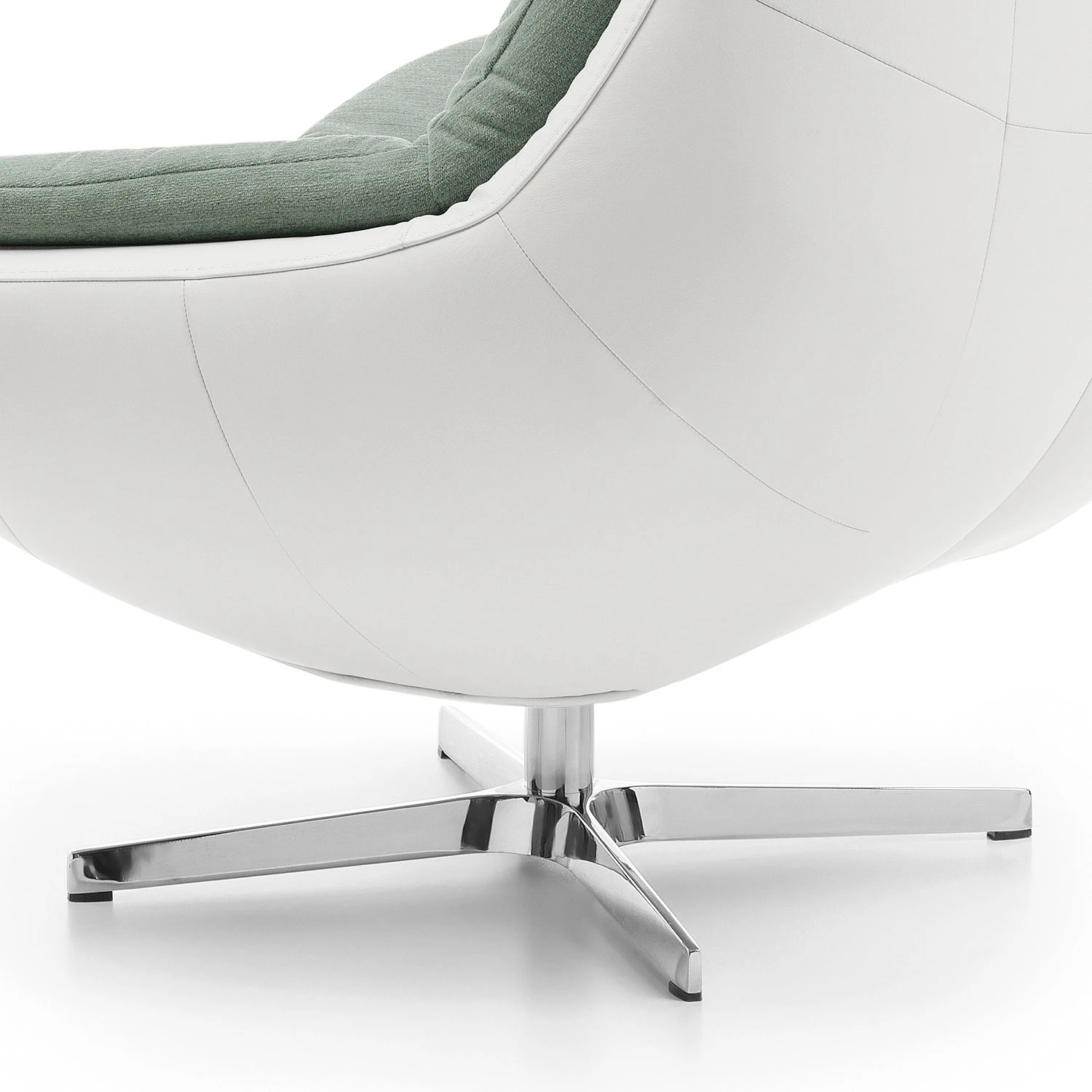 Loftscape Sessel Roxana - Kunstleder; Webstoff - Weiß / Mintgrün 7 Loftscape Sessel Roxana - Kunstleder; Webstoff - Weiß / Mintgrün – Bild 7