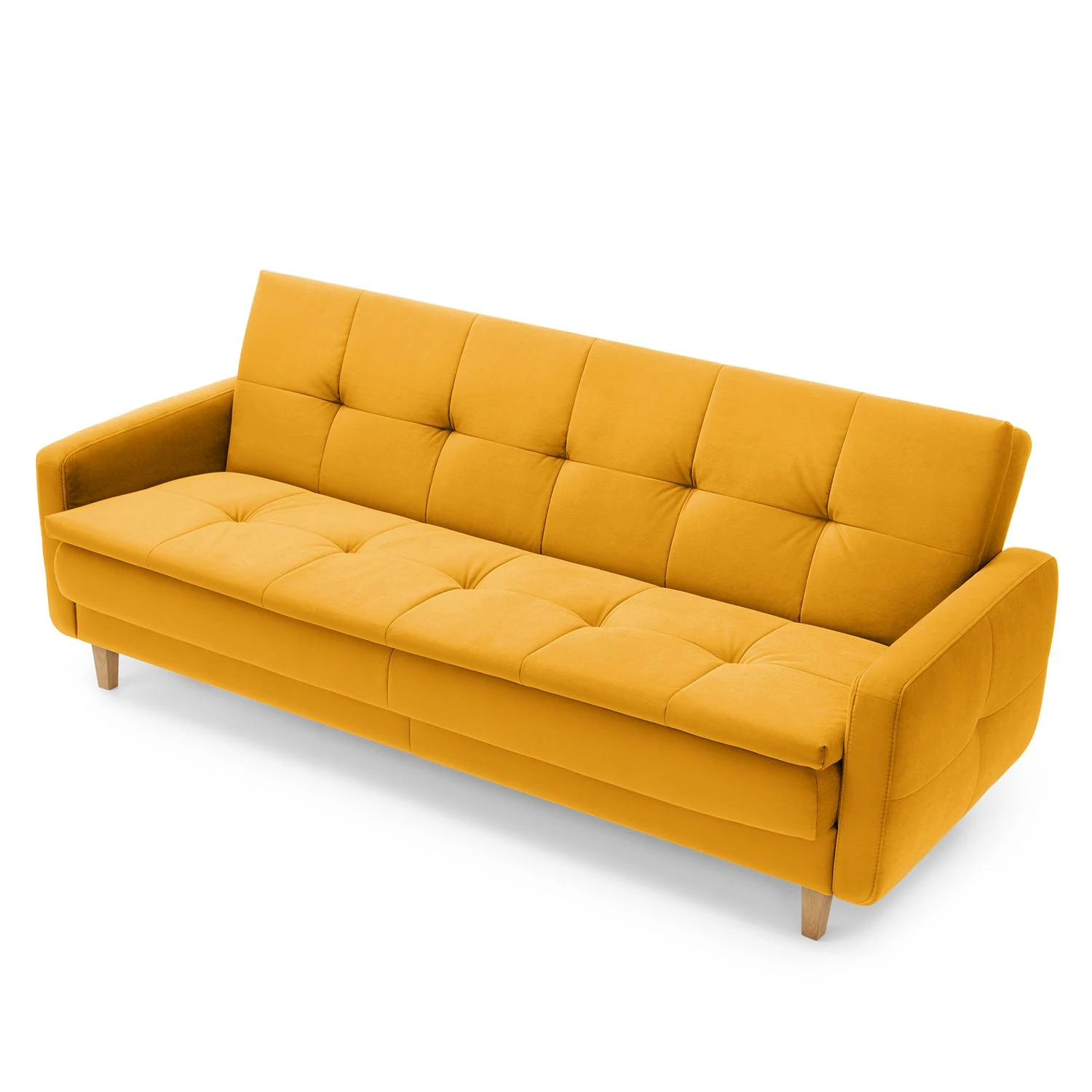 Loftscape Schlafsofa Pabna - Samt - Senfgelb - Kein Zubehör inklusive 8 Loftscape Schlafsofa Pabna - Samt - Senfgelb - Kein Zubehör inklusive – Bild 8