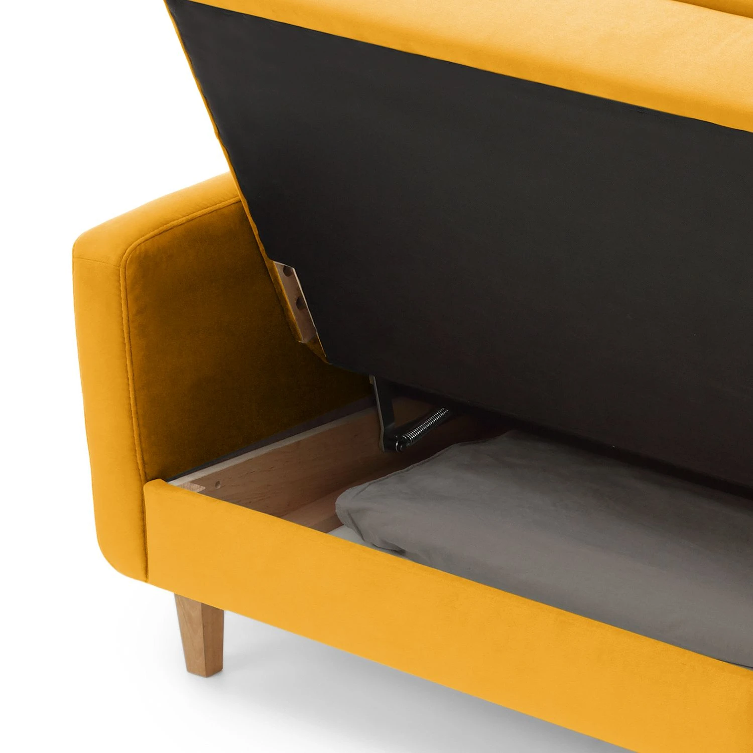 Loftscape Schlafsofa Pabna - Samt - Senfgelb - Kein Zubehör inklusive 10 Loftscape Schlafsofa Pabna - Samt - Senfgelb - Kein Zubehör inklusive – Bild 10