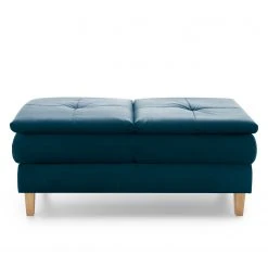 Loftscape Polsterhocker Pabna - Samt - Marineblau