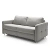 Loftscape Schlafsofa Montenegro - Strukturstoff - Grau - Breite: 157 cm