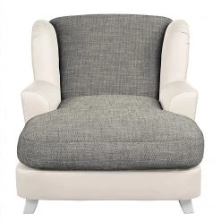 Ridgevalley XXL Sessel Garza I - Kunstleder / Strukturstoff - Weiß / Dunkelgrau -Wohnzimmermöbel boutique en ligne 1000157696 190314 11235900042 GALLERYIMAGES P000000001000157696