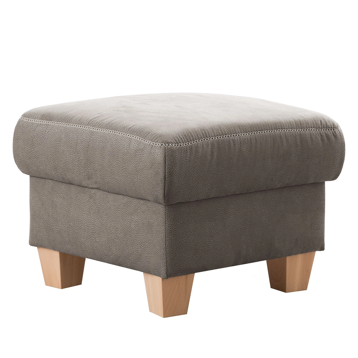 Ars Natura Polsterhocker Berlaar - Antiklederlook - Solinograu 1 Ars Natura Polsterhocker Berlaar - Antiklederlook - Solinograu