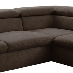 Loftscape Ecksofa Glenaire I - Strukturstoff - Dunkelbraun - Ottomane davorstehend rechts - Keine Funktion -Wohnzimmermöbel boutique en ligne 1000157785 190314 11250800800 GALLERYIMAGES P000000001000157785