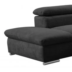 Loftscape Wohnlandschaft Glenaire I - Strukturstoff - Schwarz - Longchair davorstehend rechts / Ottomane links - Schlaffunktion für dauerhafte Nutzung -Wohnzimmermöbel boutique en ligne 1000157820 190314 11253701166 GALLERYIMAGES P000000001000157820