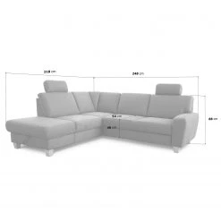 Loftscape Ecksofa Berlaar - Antiklederlook - Solinograu - Ottomane davorstehend links - Mit Schlaffunktion -Wohnzimmermöbel boutique en ligne 1000157831 190314 11254301283 GALLERYIMAGES P000000001000157831