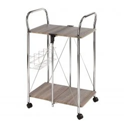 WENKO Servierwagen Liky - Braun / Chrom