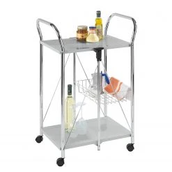 WENKO Servierwagen Sunny - Metall - Silber