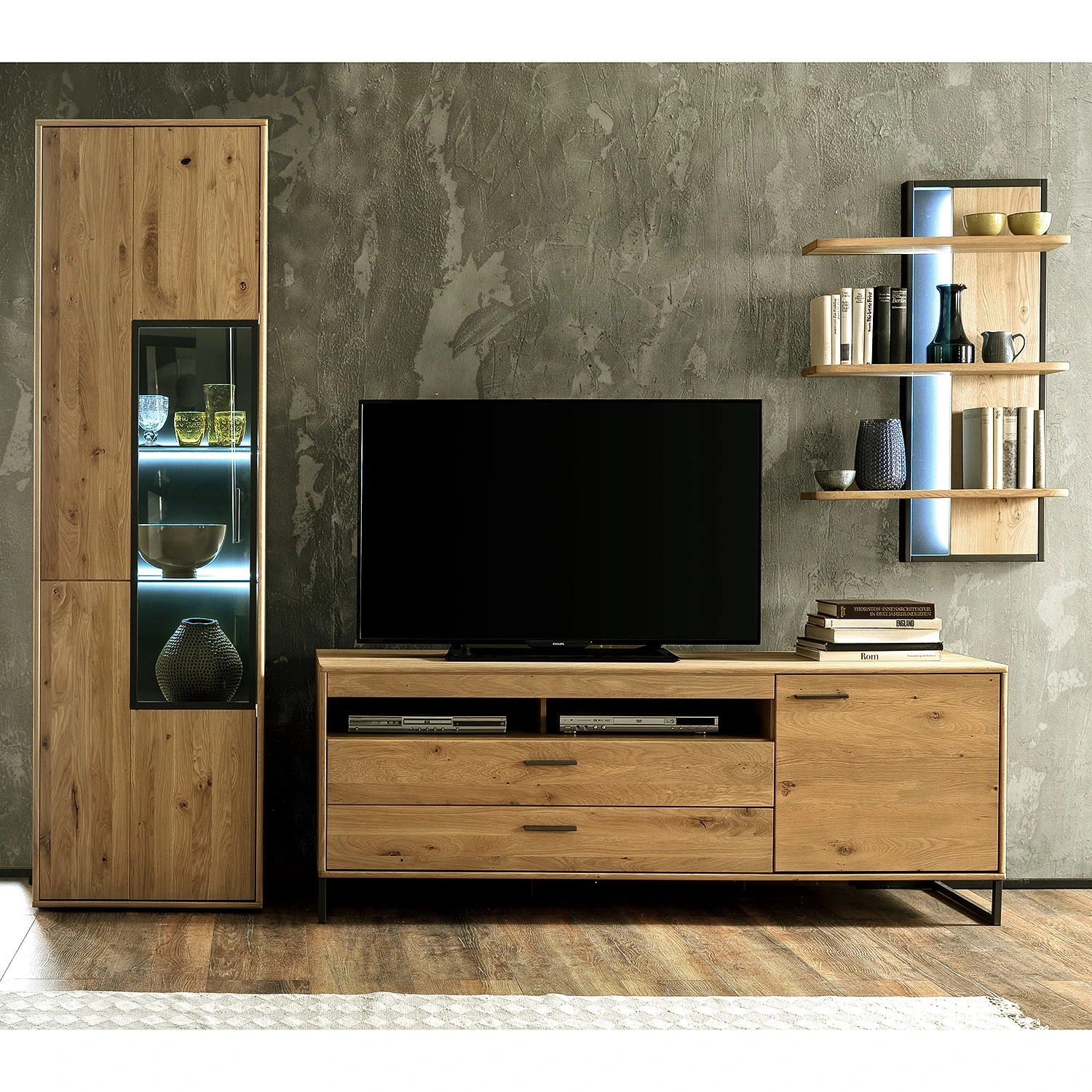 Naturoo Vitrine Kiah - Asteiche massiv 3 Naturoo Vitrine Kiah - Asteiche massiv – Bild 3