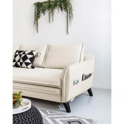 Norrwood Ecksofa Mia Mia II - Webstoff - Beige - Longchair davorstehend links -Wohnzimmermöbel boutique en ligne 1000160513 200623 11265000055 DETAILS P000000001000160513