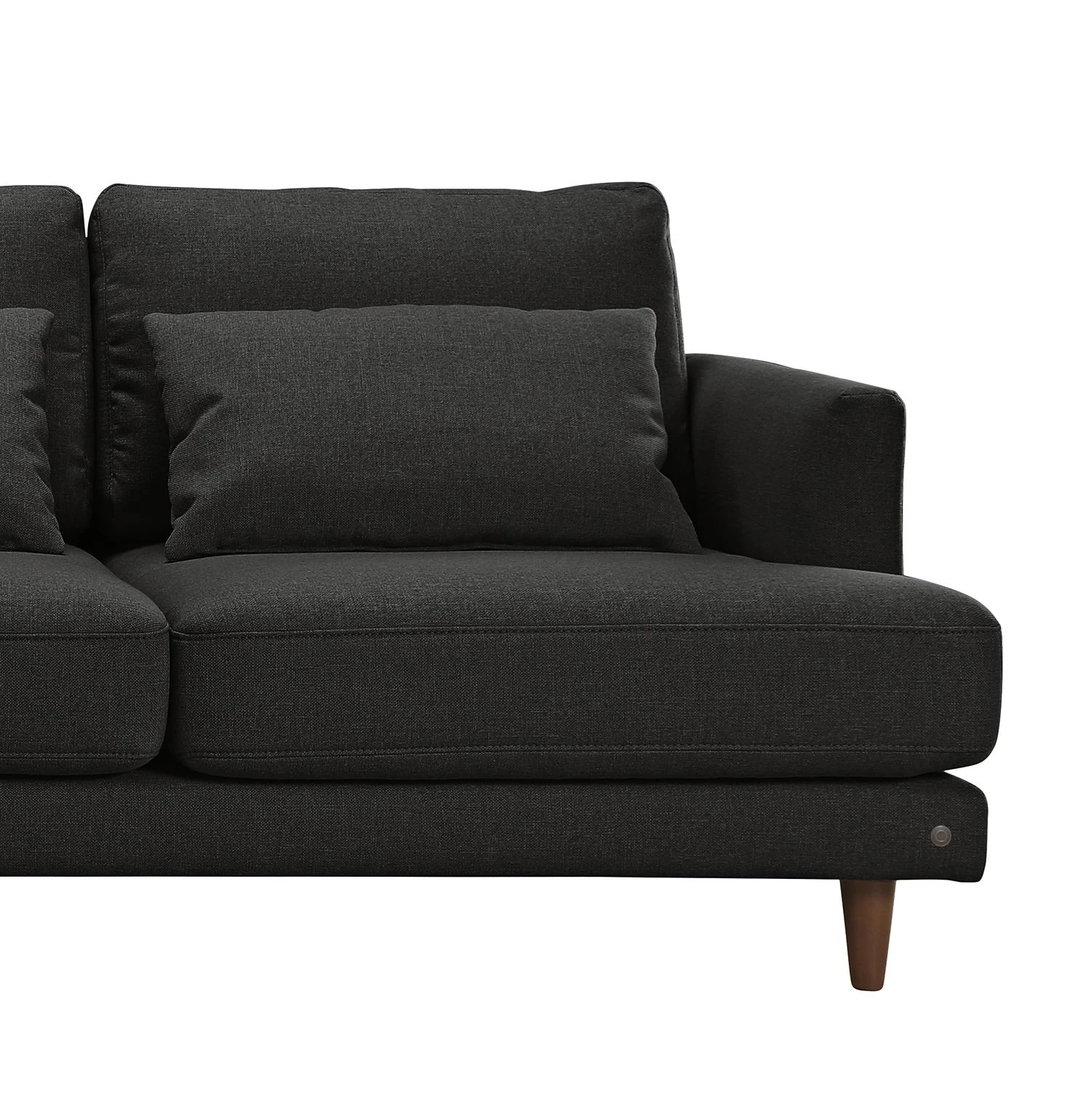 Tom Tailor Sofa Westcoast (3-Sitzer) - Webstoff - Schwarz - 3 Kissen 8 Tom Tailor Sofa Westcoast (3-Sitzer) - Webstoff - Schwarz - 3 Kissen – Bild 8