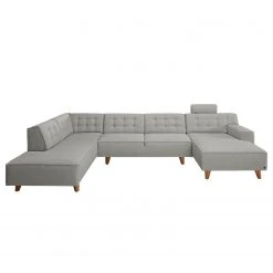 Tom Tailor Wohnlandschaft Nordic Chic - Webstoff - Granit - Longchair davorstehend rechts / Ottomane links - Höhenverstellbare Kopfstütze -Wohnzimmermöbel boutique en ligne 1000161995 190304 11505600897 GALLERYIMAGES P000000001000161995