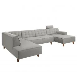 Tom Tailor Wohnlandschaft Nordic Chic - Webstoff - Granit - Longchair davorstehend rechts / Ottomane links - Höhenverstellbare Kopfstütze -Wohnzimmermöbel boutique en ligne 1000161995 190304 11505600898 GALLERYIMAGES P000000001000161995