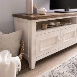 Maison Belfort TV-Lowboard Balignton - Kiefer massiv - Kiefer Weiß / Kiefer -Wohnzimmermöbel boutique en ligne 1000163970 211116 12494000169 DETAILS P000000001000163970