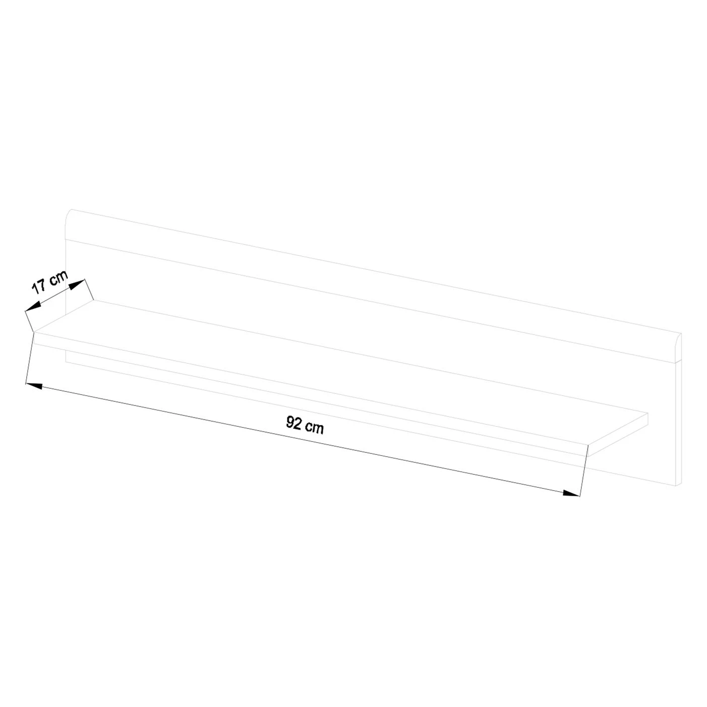 Norrwood Wandboard Gyland - Matt Weiß / Eiche Riviera Dekor 9 Norrwood Wandboard Gyland - Matt Weiß / Eiche Riviera Dekor – Bild 9