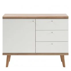 Norrwood Wohnwand Gyland I (4-teilig) - Matt Weiß / Eiche Riviera Dekor -Wohnzimmermöbel boutique en ligne 1000164024 190307 08392500122 GALLERYIMAGES P000000001000164024