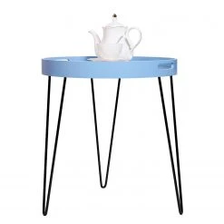 Kayoom Beistelltisch River - Glas / Metall - Hellblau -Wohnzimmermöbel boutique en ligne 1000165616 190315 08011300226 GALLERYIMAGES P000000001000165616