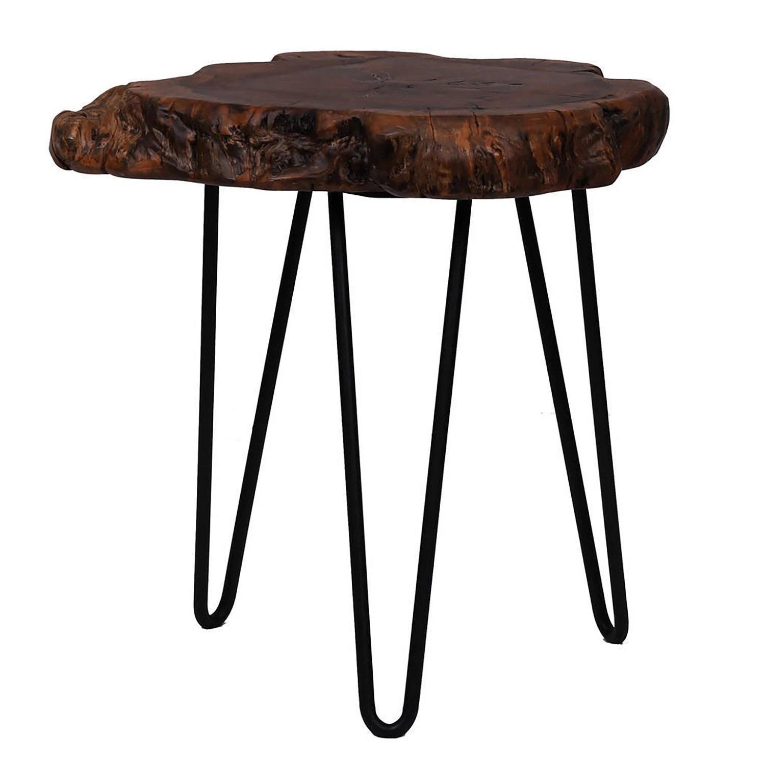 Kayoom Beistelltisch Woody III - Dattel massiv / Metall - Dattel / Schwarz 3 Kayoom Beistelltisch Woody III - Dattel massiv / Metall - Dattel / Schwarz – Bild 3