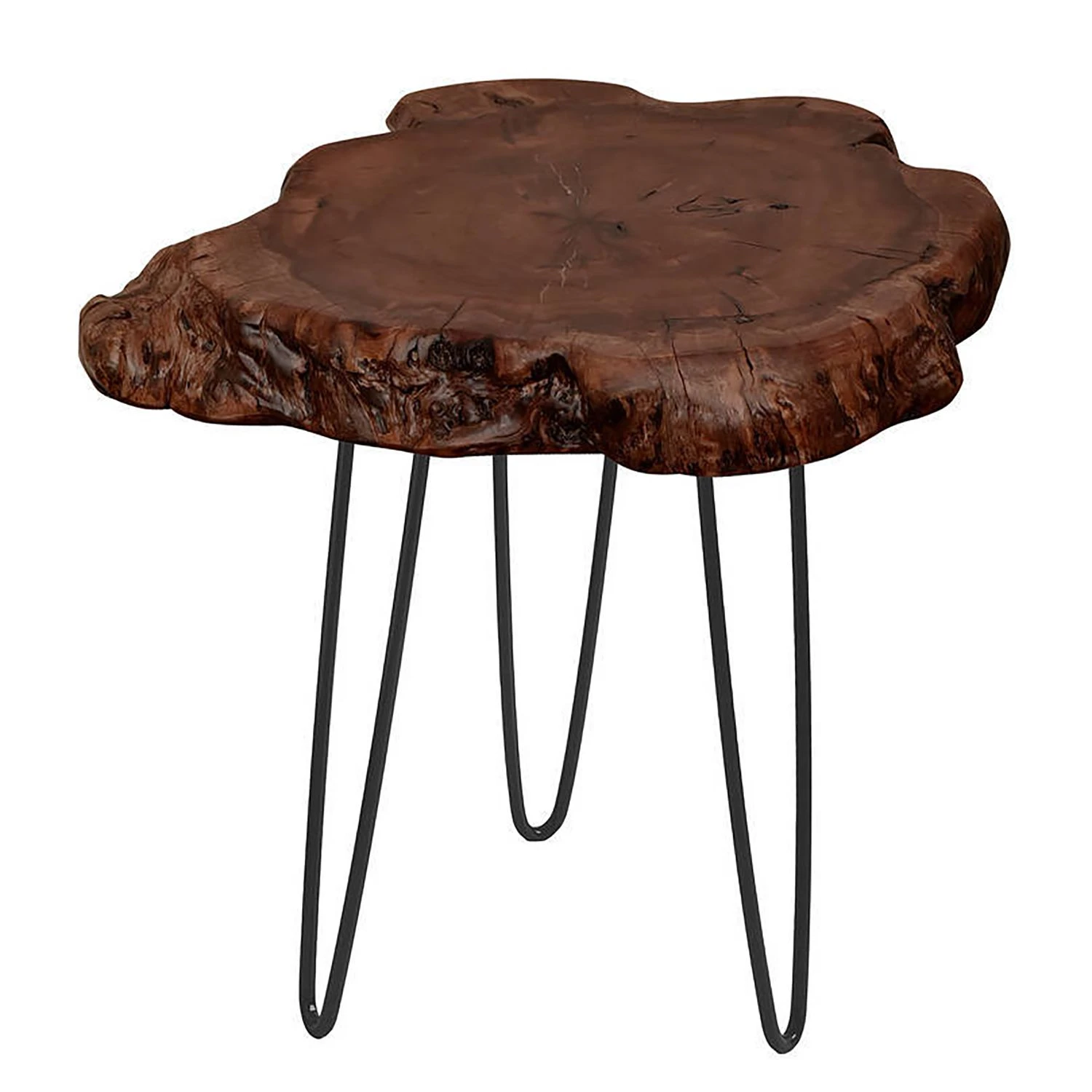 Kayoom Beistelltisch Woody III - Dattel massiv / Metall - Dattel / Schwarz 4 Kayoom Beistelltisch Woody III - Dattel massiv / Metall - Dattel / Schwarz – Bild 4