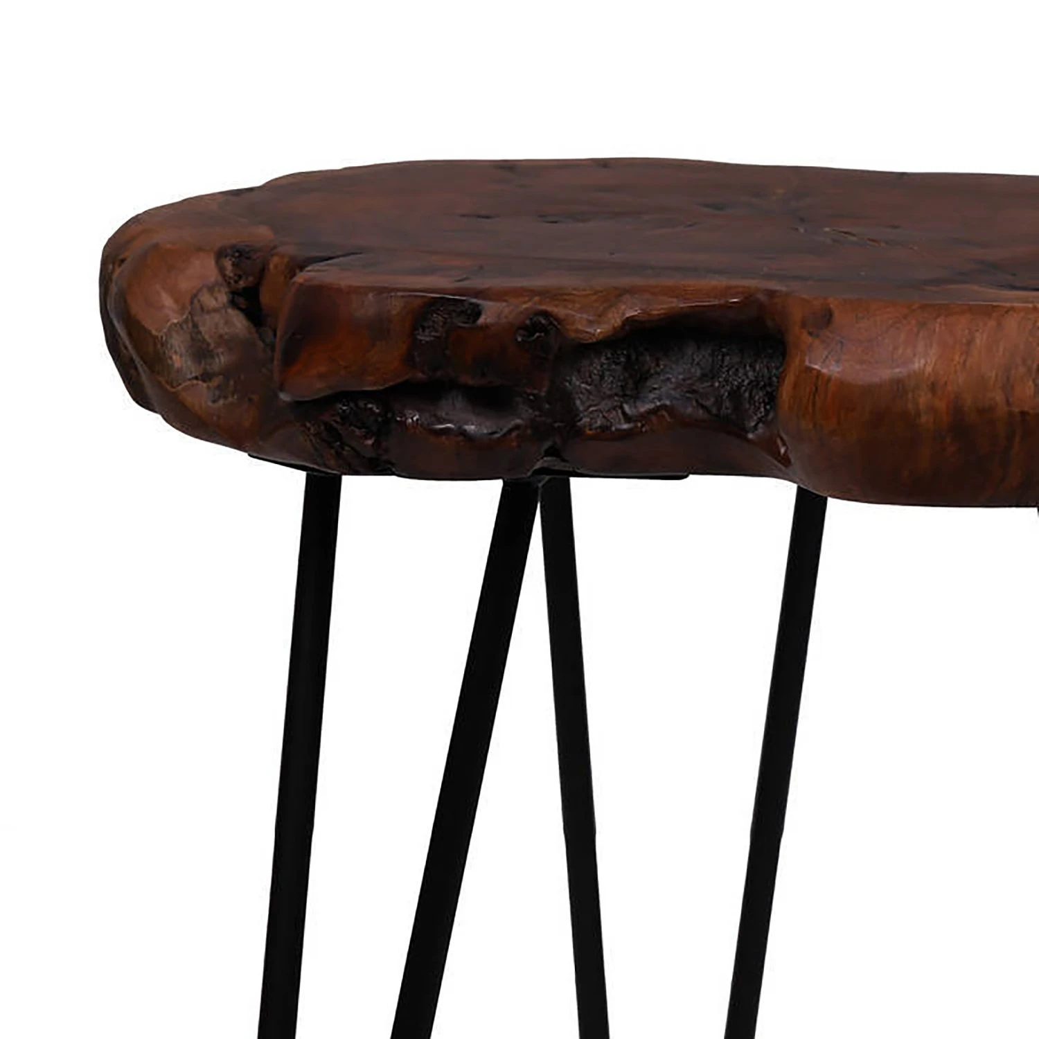 Kayoom Beistelltisch Woody III - Dattel massiv / Metall - Dattel / Schwarz 5 Kayoom Beistelltisch Woody III - Dattel massiv / Metall - Dattel / Schwarz – Bild 5