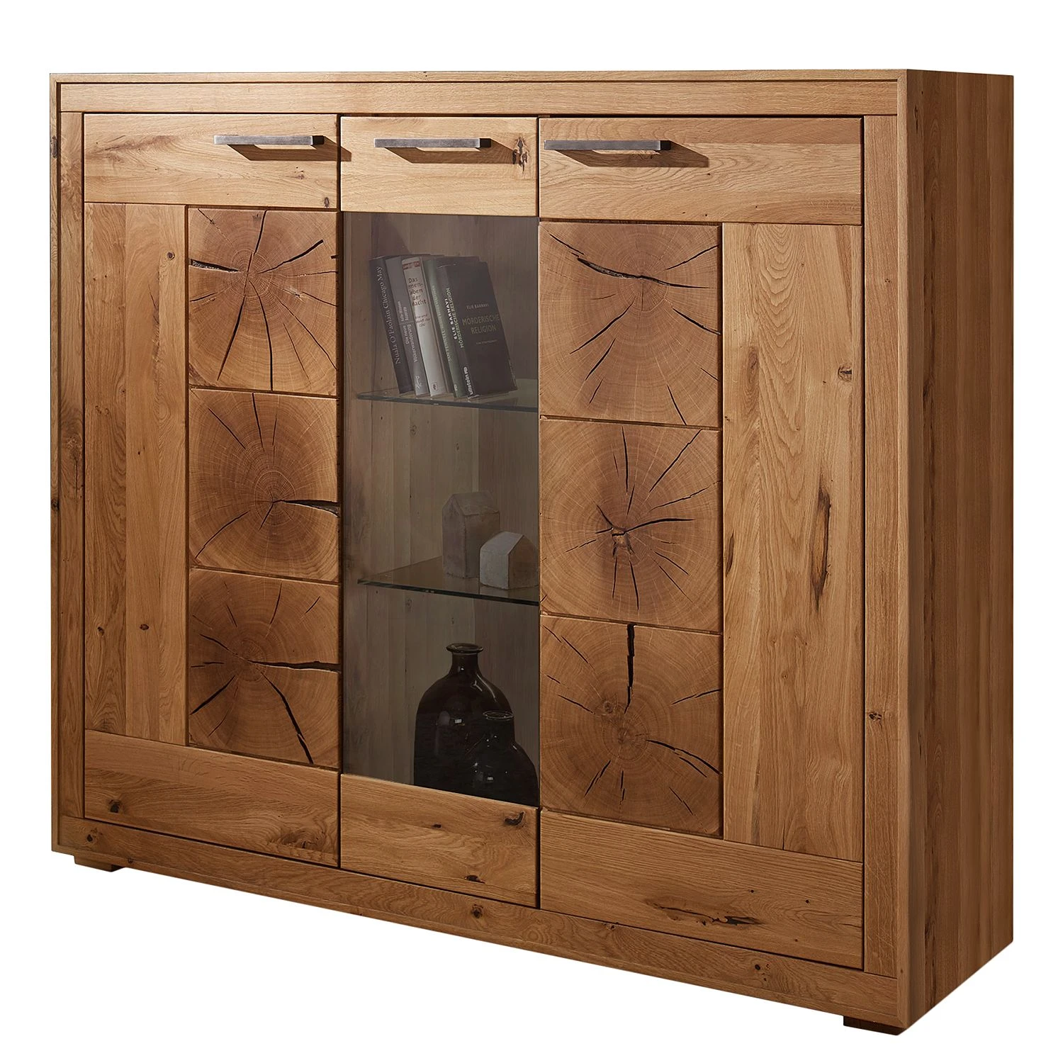 Naturoo Highboard Darley II - Wildeiche massiv 1 Naturoo Highboard Darley II - Wildeiche massiv