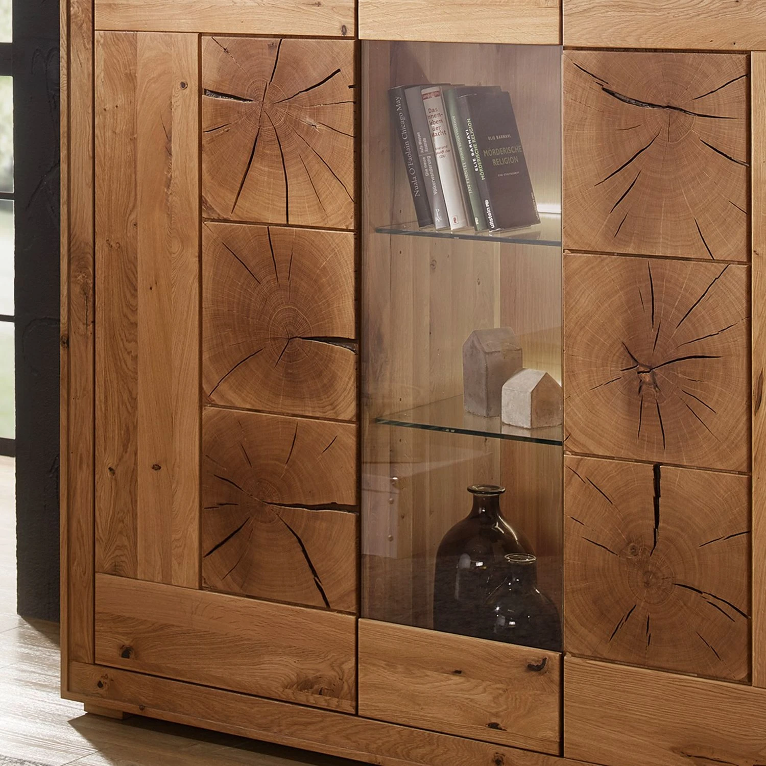 Naturoo Highboard Darley II - Wildeiche massiv 3 Naturoo Highboard Darley II - Wildeiche massiv – Bild 3