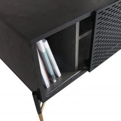 Jack & Alice TV-Lowboard Cabral - Esche Schwarz / Gold 12 Jack & Alice TV-Lowboard Cabral - Esche Schwarz / Gold -Wohnzimmermöbel boutique en ligne 1000166578 190319 10112700011 GALLERYIMAGES P000000001000166578