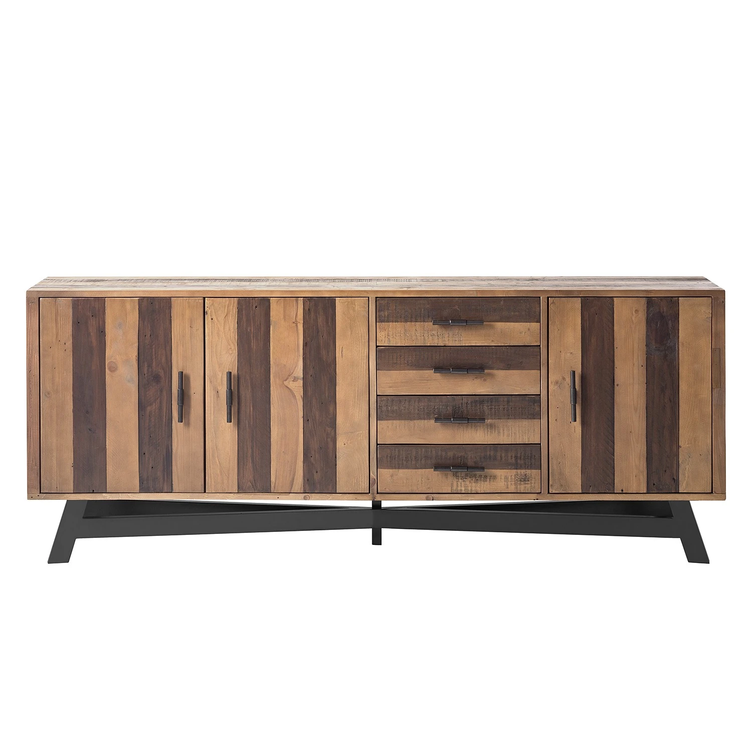 Ars manufacti Sideboard Tamati II - Pinie massiv / Eisen - Pinie / Schwarz 13 Ars manufacti Sideboard Tamati II - Pinie massiv / Eisen - Pinie / Schwarz – Bild 13
