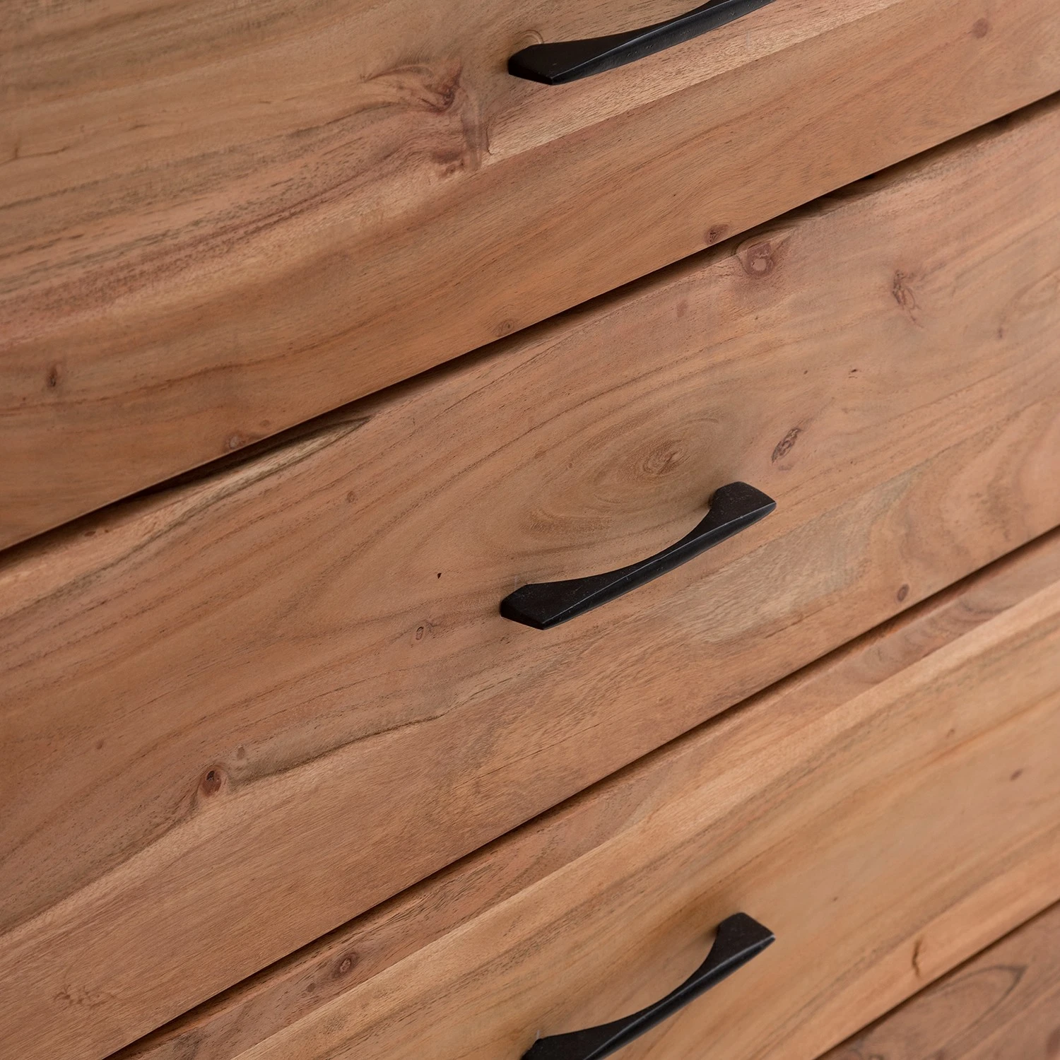 Ars Natura Kommode Vardo - Akazie massiv / Metall - Akazie / Schwarz 7 Ars Natura Kommode Vardo - Akazie massiv / Metall - Akazie / Schwarz – Bild 7