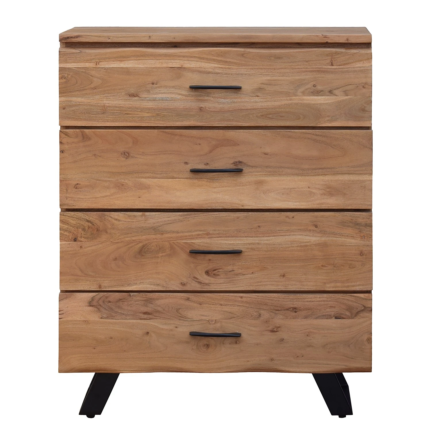 Ars Natura Kommode Vardo - Akazie massiv / Metall - Akazie / Schwarz 1 Ars Natura Kommode Vardo - Akazie massiv / Metall - Akazie / Schwarz
