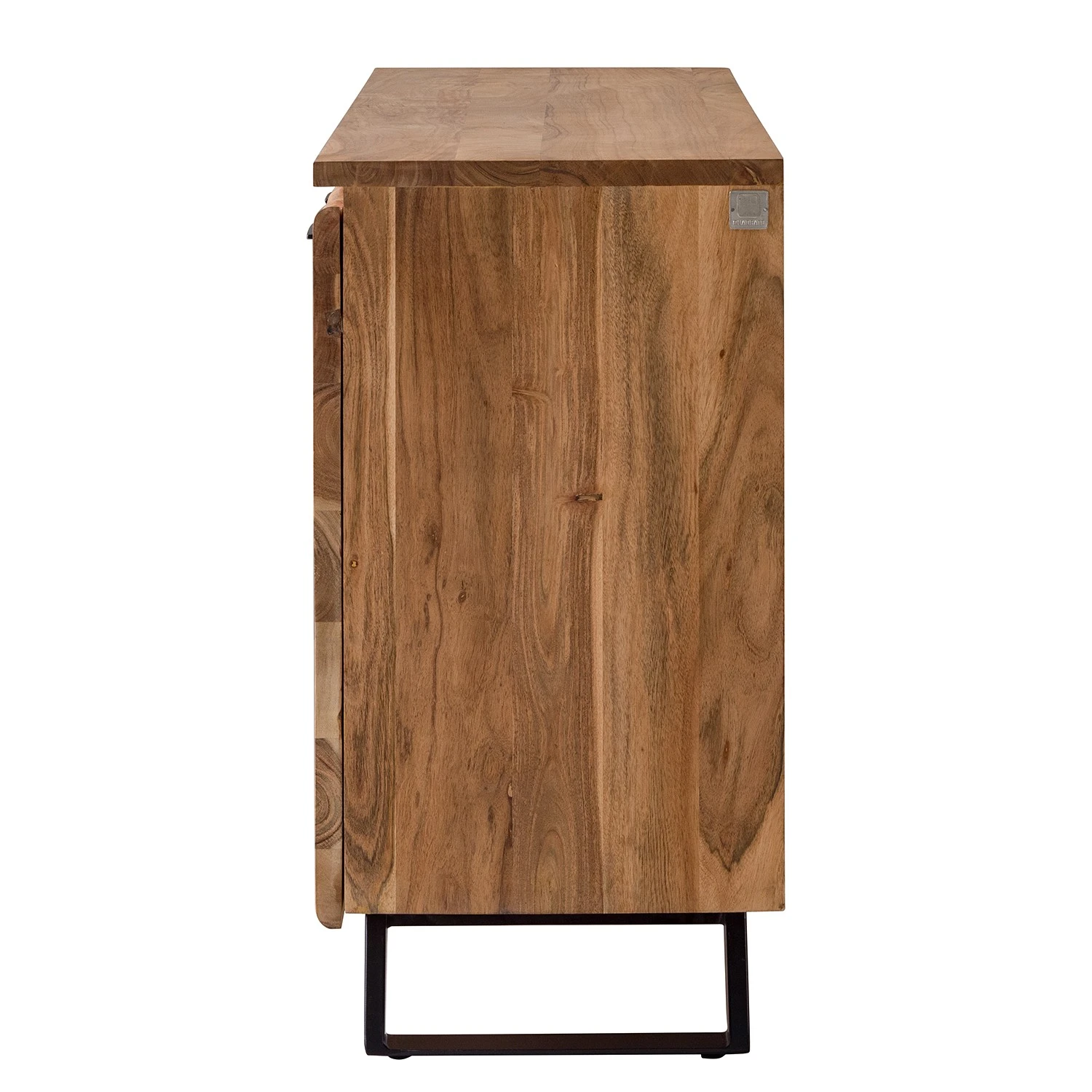 Ars Natura Sideboard Vardo - Akazie massiv / Metall - Akazie / Schwarz 7 Ars Natura Sideboard Vardo - Akazie massiv / Metall - Akazie / Schwarz – Bild 7