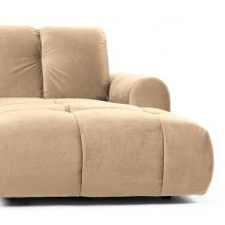 Jack & Alice Ecksofa Malter - Samt - Beige - Longchair davorstehend rechts -Wohnzimmermöbel boutique en ligne 1000166812 190325 18170700092 GALLERYIMAGES P000000001000166812