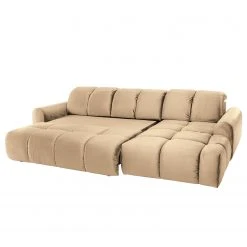 Jack & Alice Ecksofa Malter - Samt - Beige - Longchair davorstehend rechts -Wohnzimmermöbel boutique en ligne 1000166812 190816 15320000105 DETAILS P000000001000166812