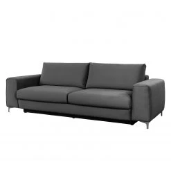 Wohnzimmermöbel boutique en ligne 13 Jack & Alice Schlafsofa Baitz I - Samt - Dunkelgrau