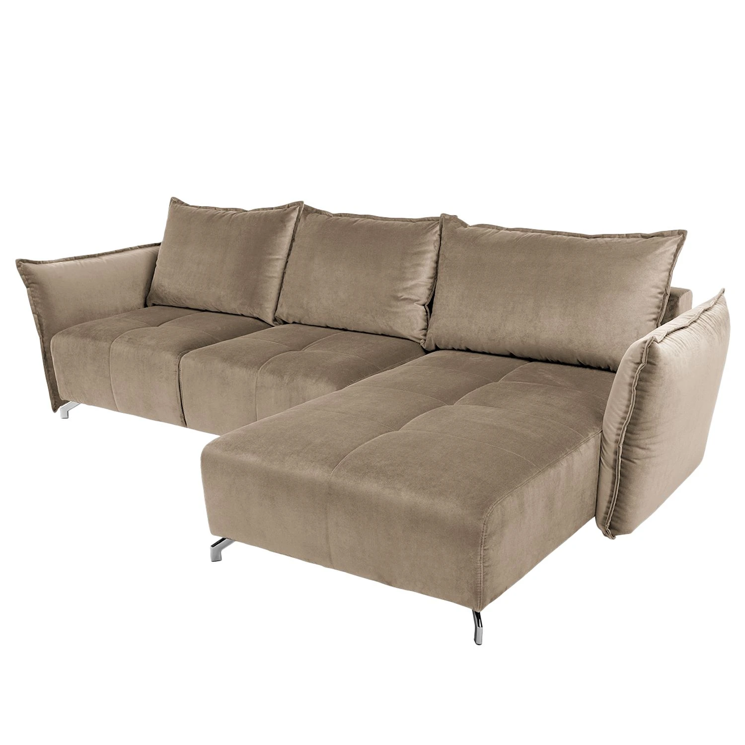 Fredriks Ecksofa Dolgen - Samt - Cappuccino 6 Fredriks Ecksofa Dolgen - Samt - Cappuccino – Bild 6