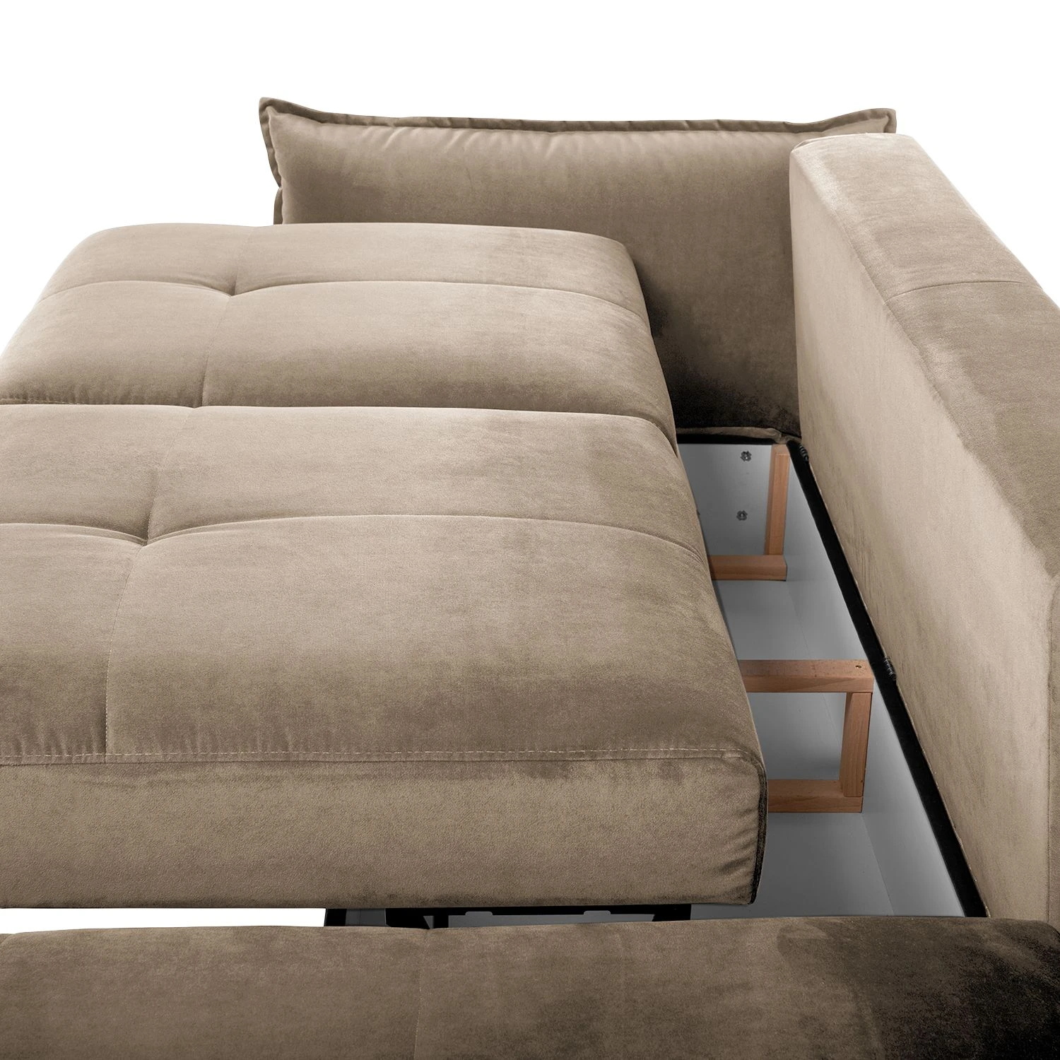 Fredriks Ecksofa Dolgen - Samt - Cappuccino 11 Fredriks Ecksofa Dolgen - Samt - Cappuccino – Bild 11