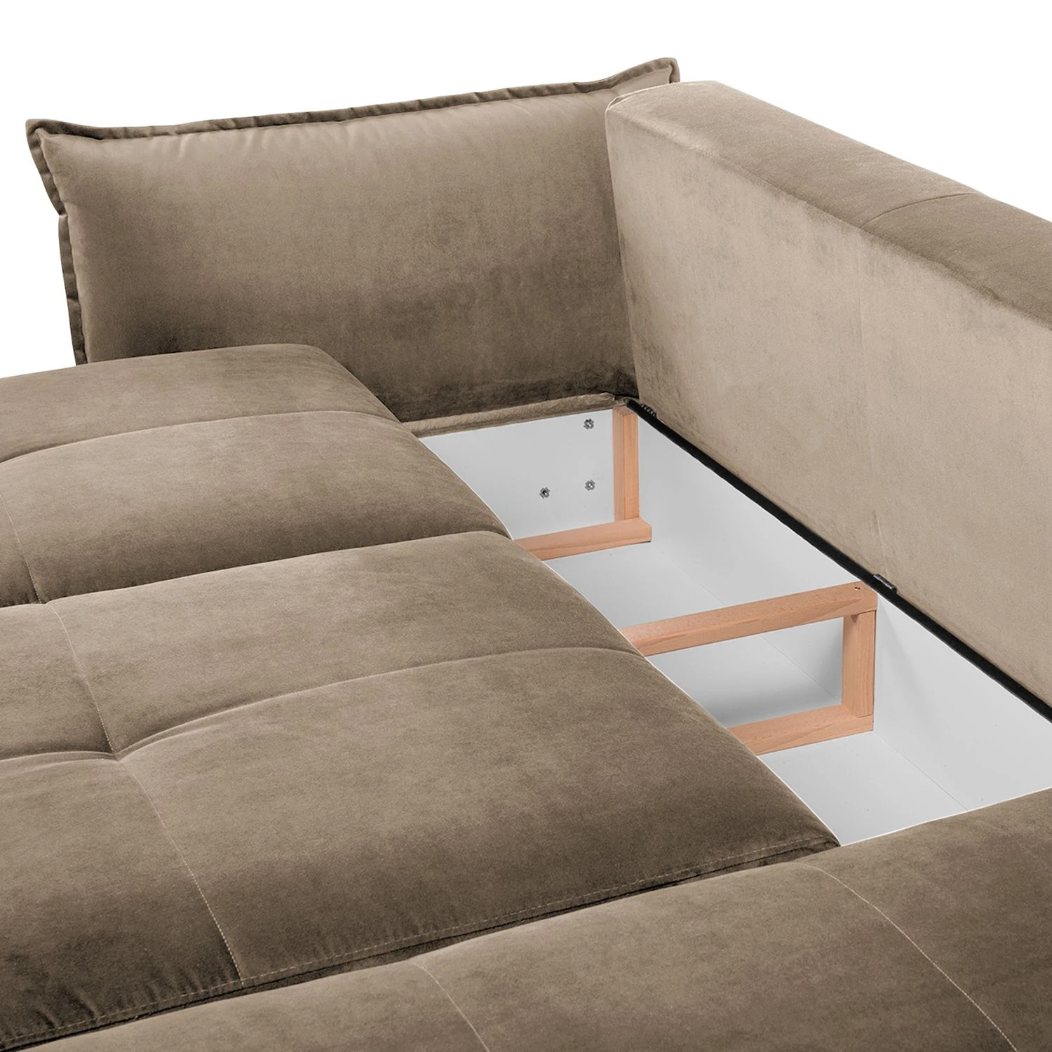 Fredriks Ecksofa Dolgen - Samt - Cappuccino 13 Fredriks Ecksofa Dolgen - Samt - Cappuccino – Bild 13