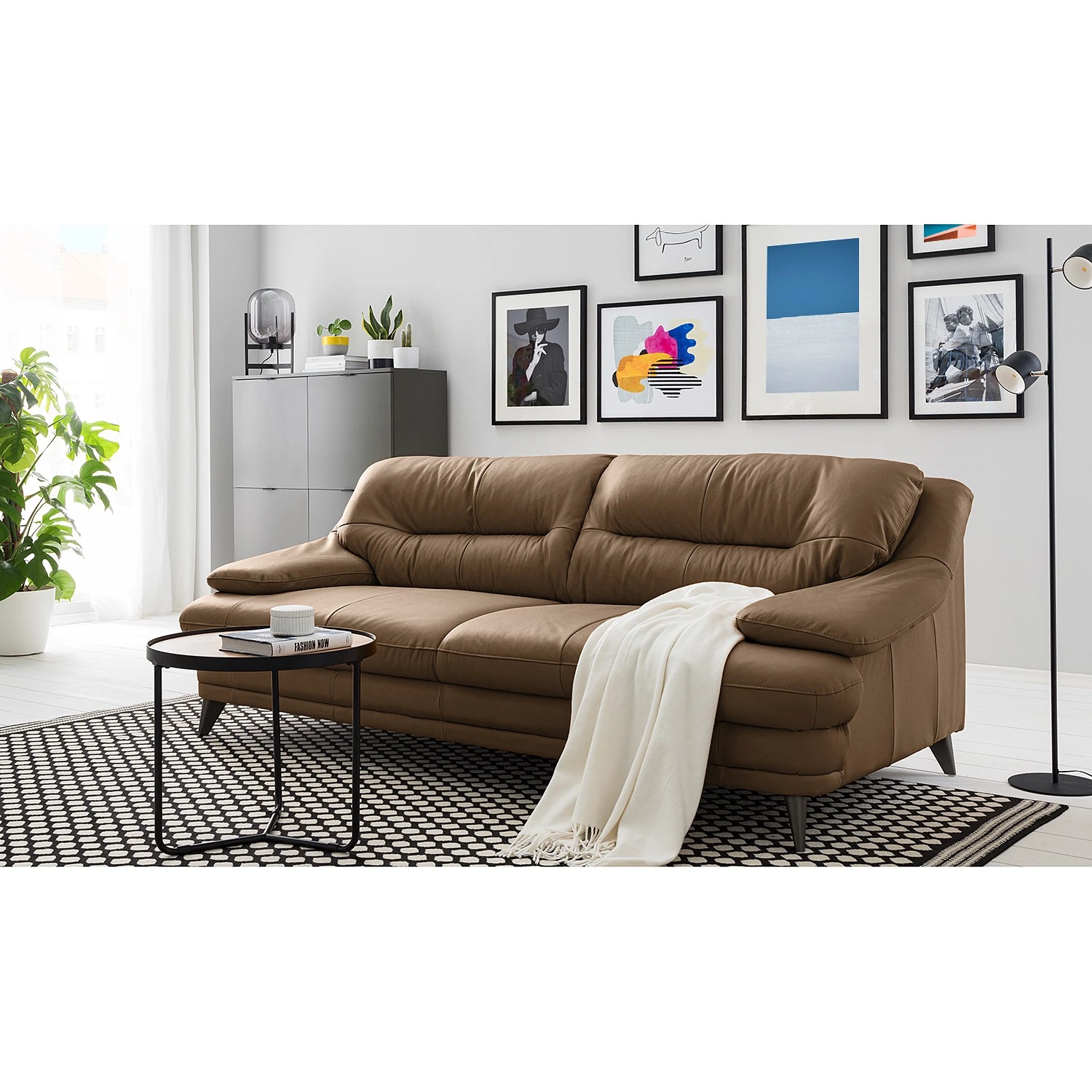 Fredriks Sofa Lutz II (3-Sitzer) - Echtleder - Cubanit 2 Fredriks Sofa Lutz II (3-Sitzer) - Echtleder - Cubanit – Bild 2