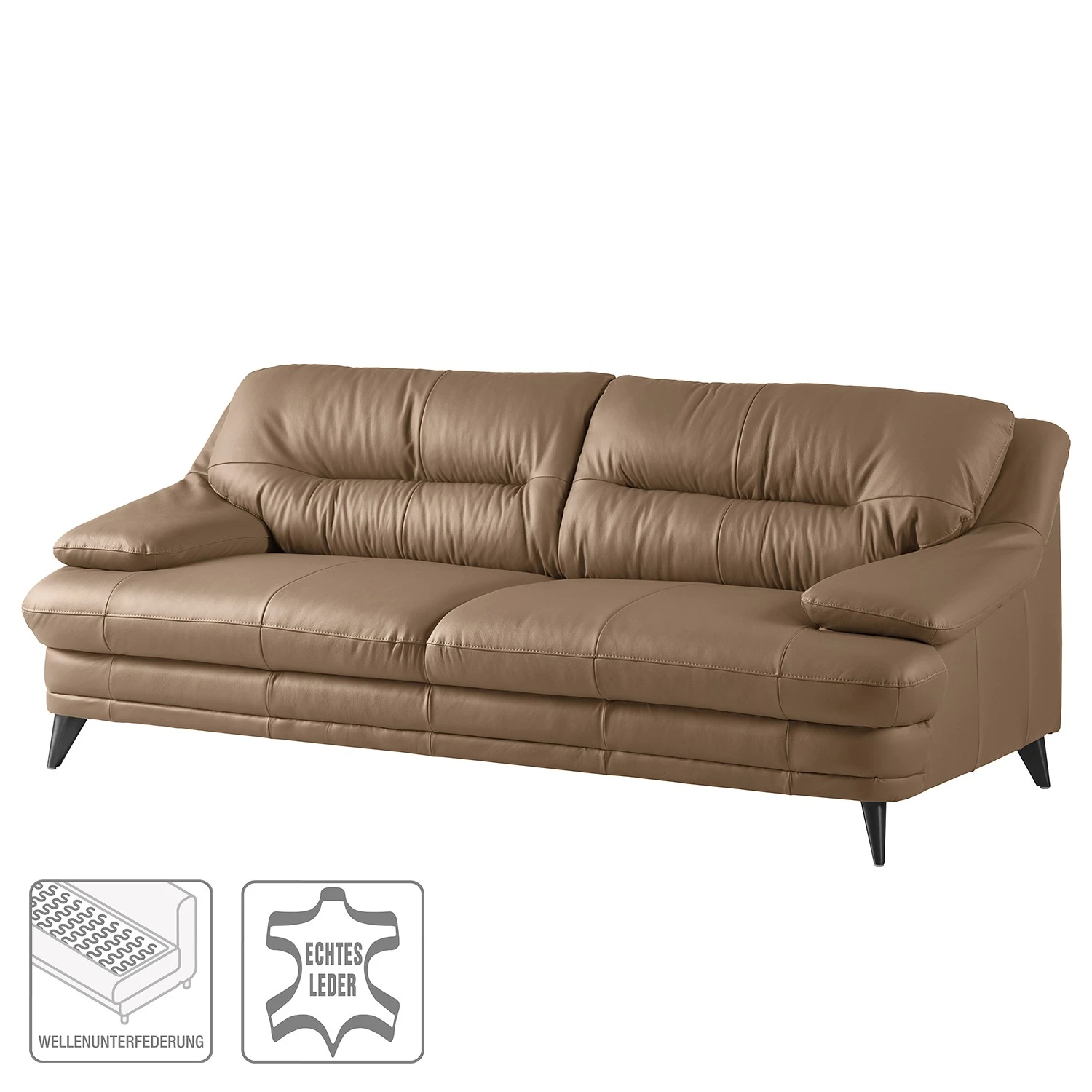 Fredriks Sofa Lutz II (3-Sitzer) - Echtleder - Cubanit 3 Fredriks Sofa Lutz II (3-Sitzer) - Echtleder - Cubanit – Bild 3