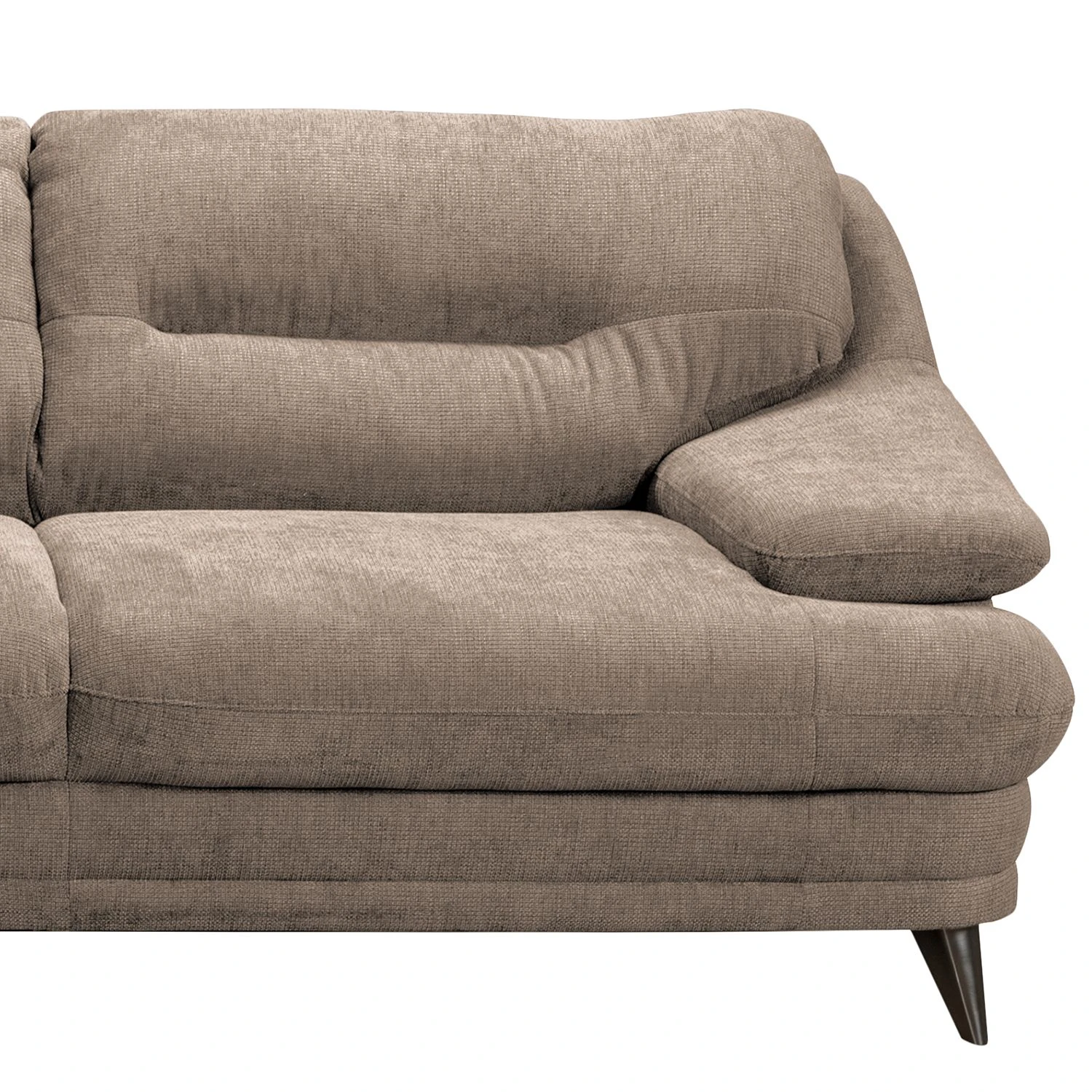 Fredriks Ecksofa Lutz I - Microfaser - Taupe - Ottomane davorstehend rechts 6 Fredriks Ecksofa Lutz I - Microfaser - Taupe - Ottomane davorstehend rechts – Bild 6