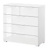 Kommode SKØP x3+2 - Hochglanz Weiß / Alpinweiß - Korpusfarbe