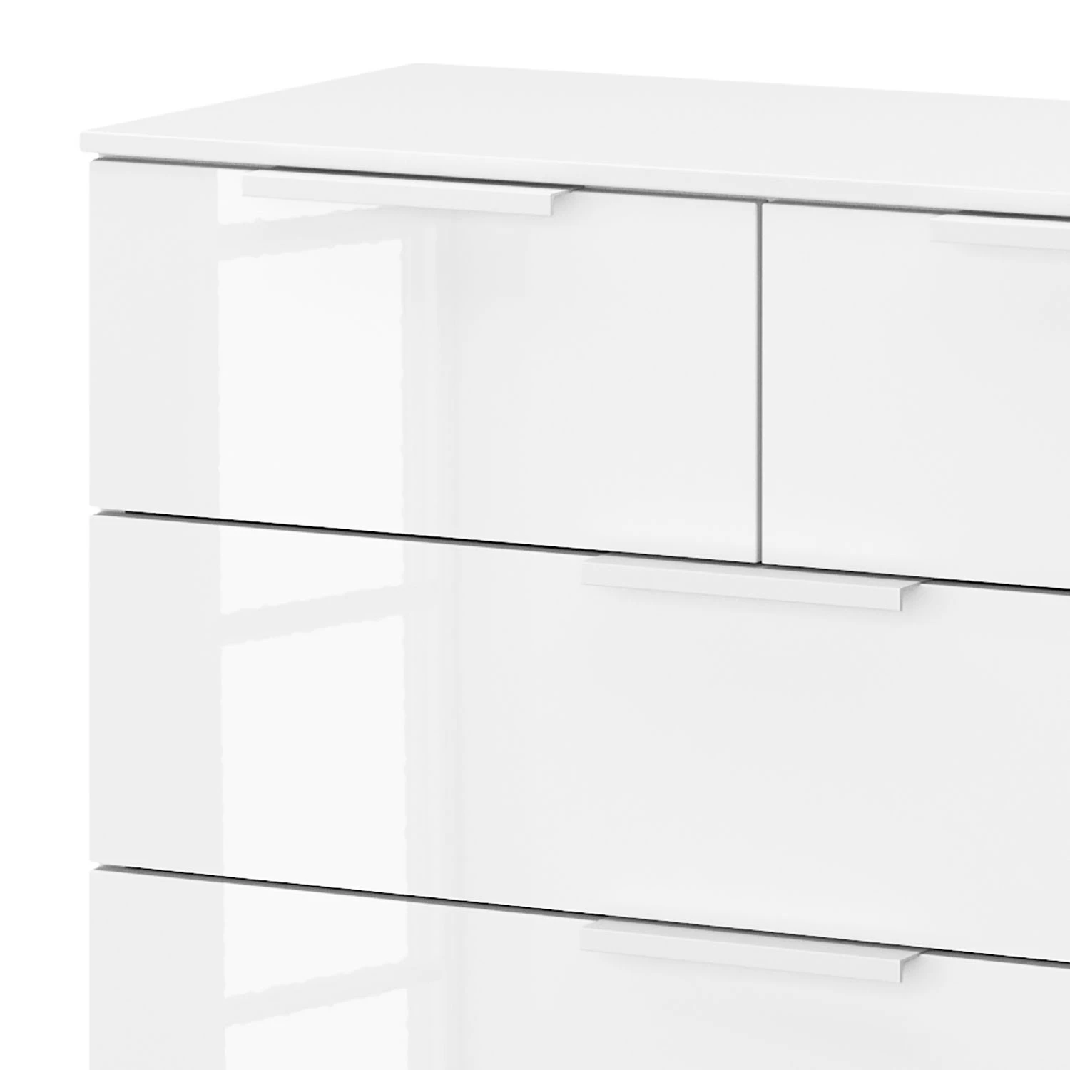 Kommode SKØP x3+2 - Hochglanz Weiß / Alpinweiß - Korpusfarbe 3 Kommode SKØP x3+2 - Hochglanz Weiß / Alpinweiß - Korpusfarbe – Bild 3