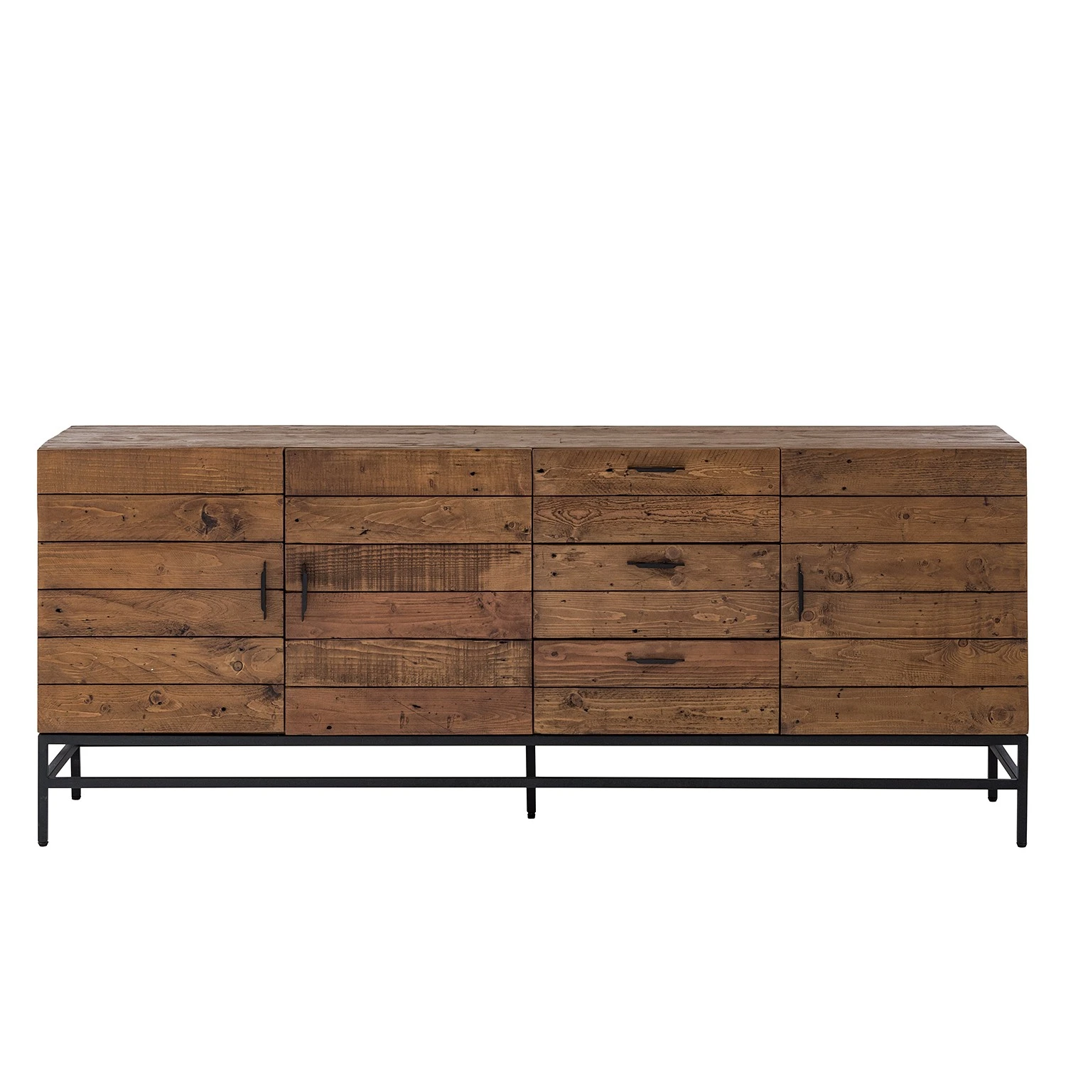 Ars manufacti Sideboard Grasby II - Altholz Pinie / Metall - Pinie Dunkel / Schwarz 7 Ars manufacti Sideboard Grasby II - Altholz Pinie / Metall - Pinie Dunkel / Schwarz – Bild 7