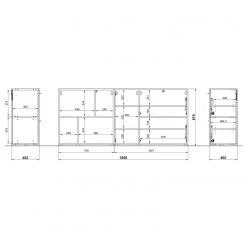 Germania Sideboard Coruna - Weiß / Eiche Grandson Dekor -Wohnzimmermöbel boutique en ligne 1000168938 190403 11353400042 GALLERYIMAGES P000000001000168938